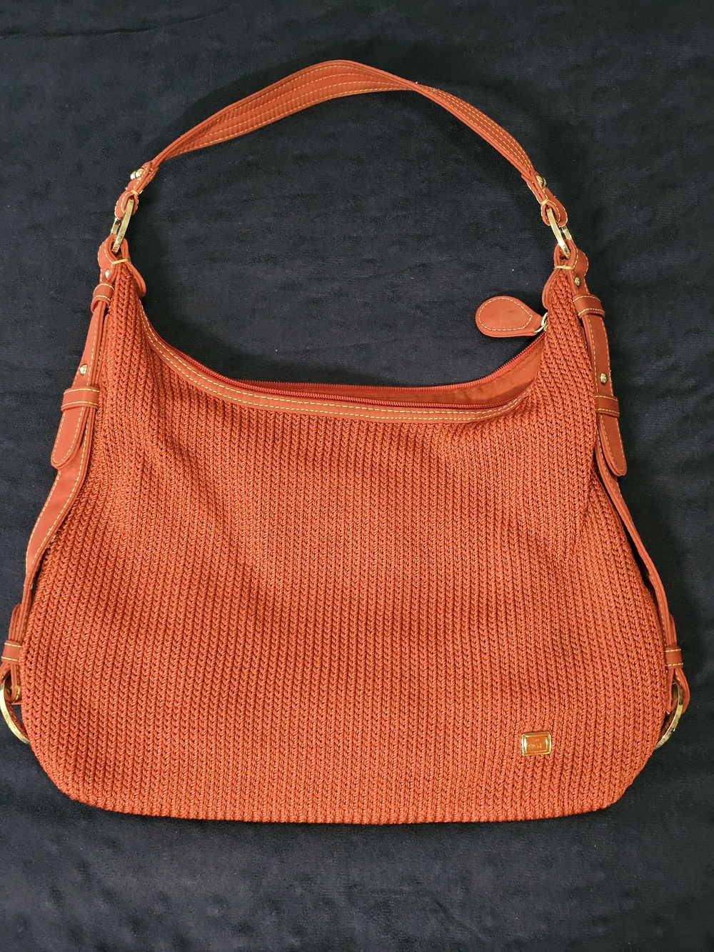 Burgundy Woven Shoulder Bag - Women Bags